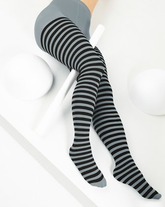 Grey Womens Patterned Tights | We Love Colors