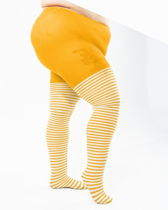 Gold Womens Patterned Tights | We Love Colors