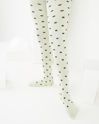 white polka dot tights