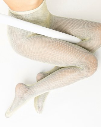 Ivory Womens Fishnet Pantyhose | We Love Colors