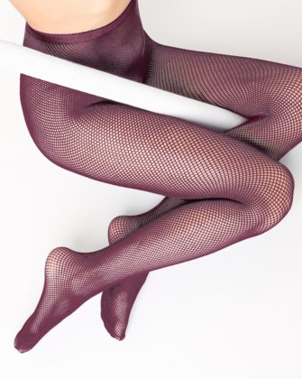 Maroon Womens Fishnet Pantyhose | We Love Colors