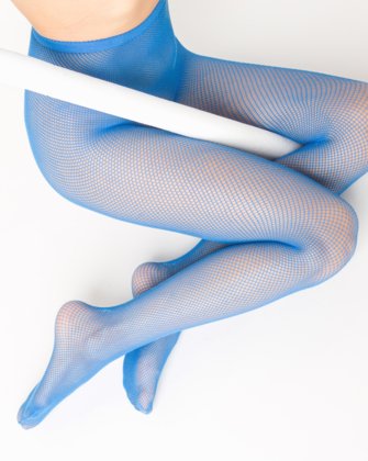 Medium Blue Womens Fishnet Pantyhose | We Love Colors