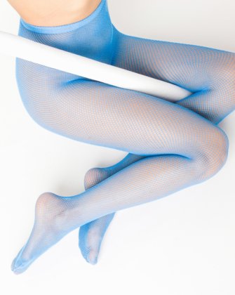 Sky Blue Womens Fishnet Pantyhose | We Love Colors