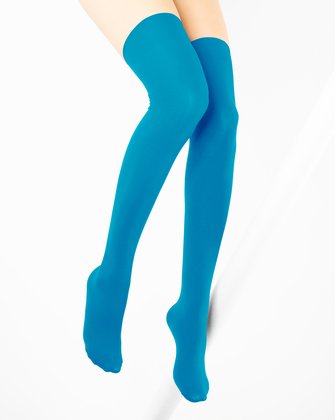 Turquoise Womens Thigh Highs | We Love Colors