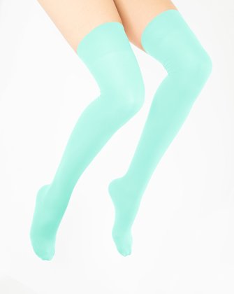 Pastel Mint Womens Thigh Highs | We Love Colors