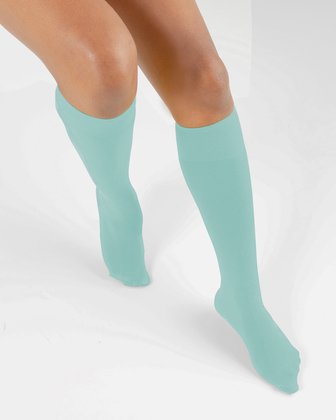 Dusty Green Womens Knee Highs | We Love Colors