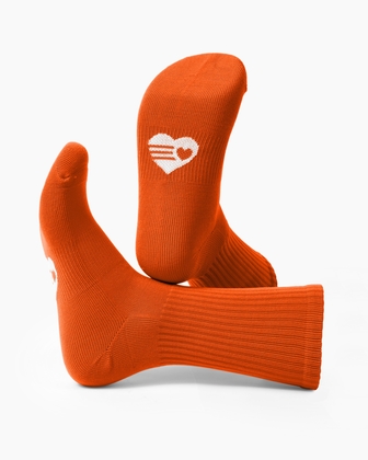 Neon Orange Womens Socks | We Love Colors