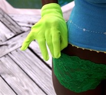 SALE !! Solid Color Nylon Gloves
