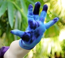 Colorful Splash Color Kids Gloves