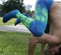 Splash Color Mens Performance Tights