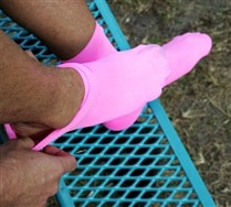 Colorful Solid Color Mens Nylon Socks