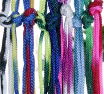 Colored Splash Color Round Laces