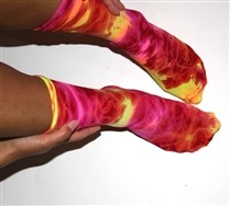 Colored Splash Color Nylon Socks